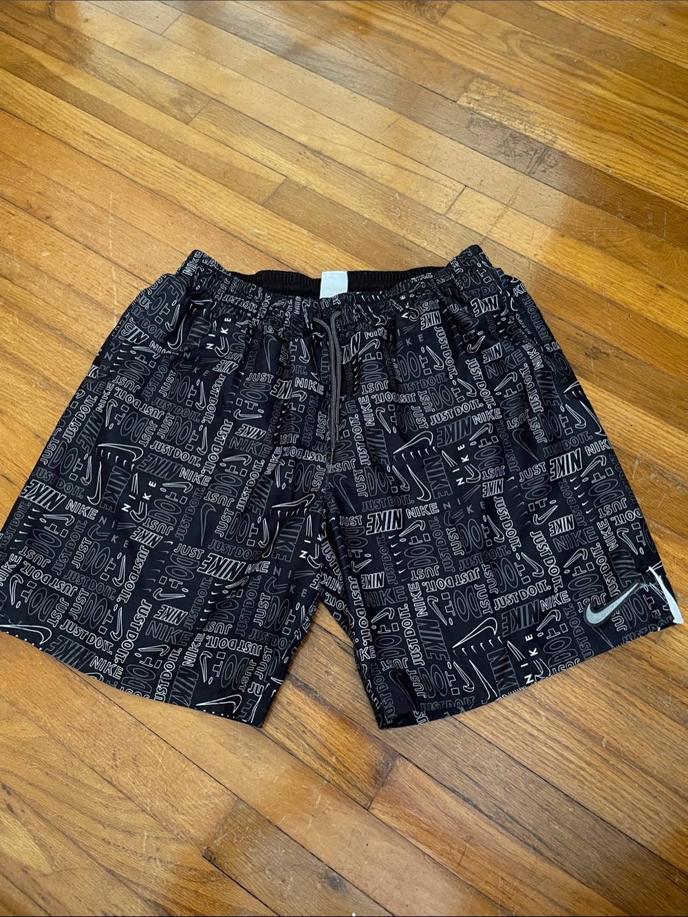 Nike Men’s Black Graphic Athletic Shorts